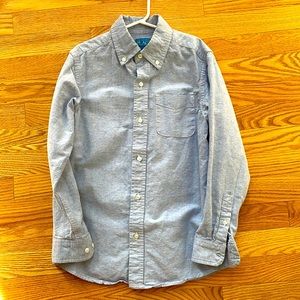 The Children’s Place light blue button up shirt 7/8